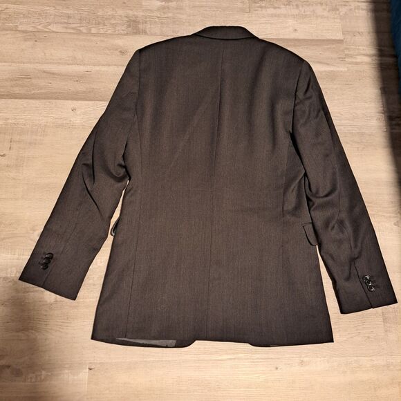 Banana Republic Blazer Mens 38R Gray Tailored Fit Wool Sport Coat Suit Jacket - Picture 2 of 14